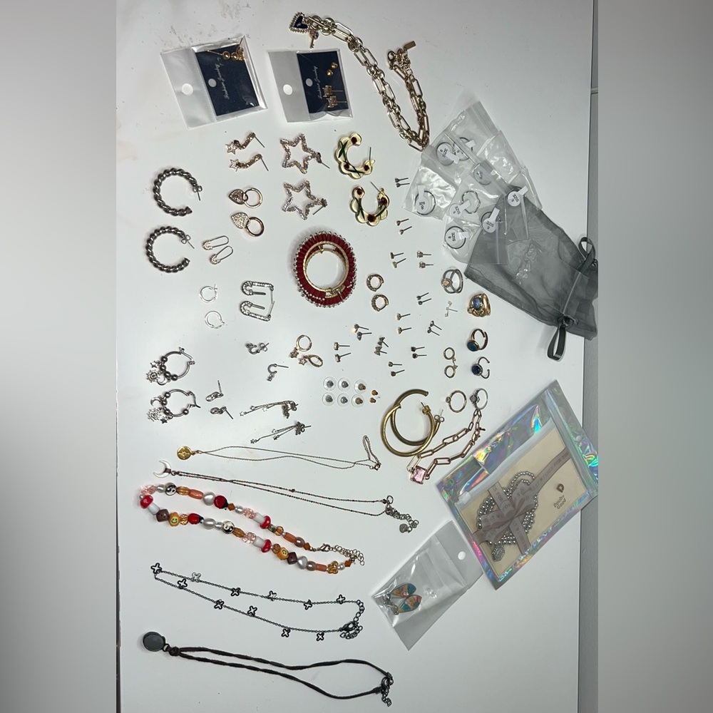 Elegant Silver and Gold Jewelry Set